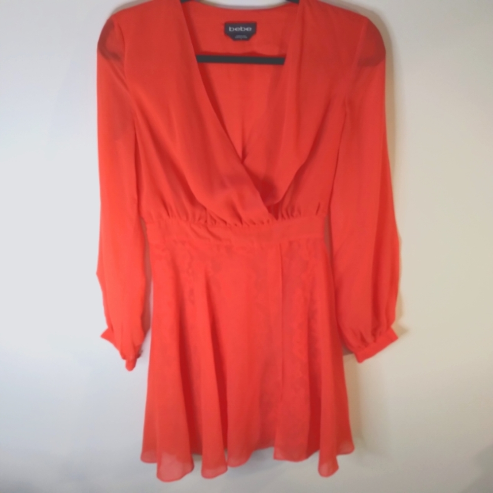 Bebe Lace long sleeve Size 2 dress
